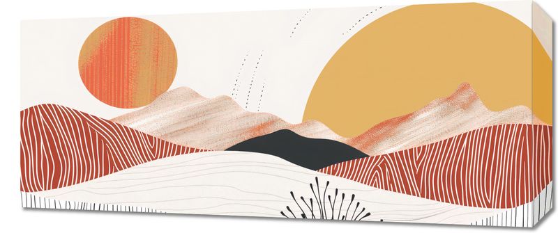 Obraz 70x30cm Roztańczone Słońce zdjęcie 1