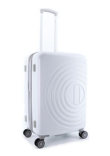 Walizka średnia ELLE Debossed biała na Arena.pl