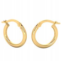 DELIKATNE ZŁOTE KOLCZYKI KOŁA PRÓBA 585