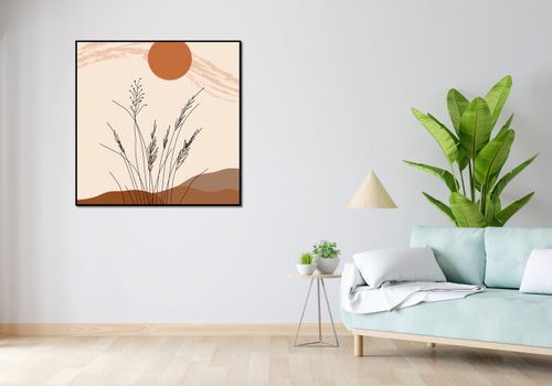 Plakat 100x100cm Złote Źdźbła na Arena.pl