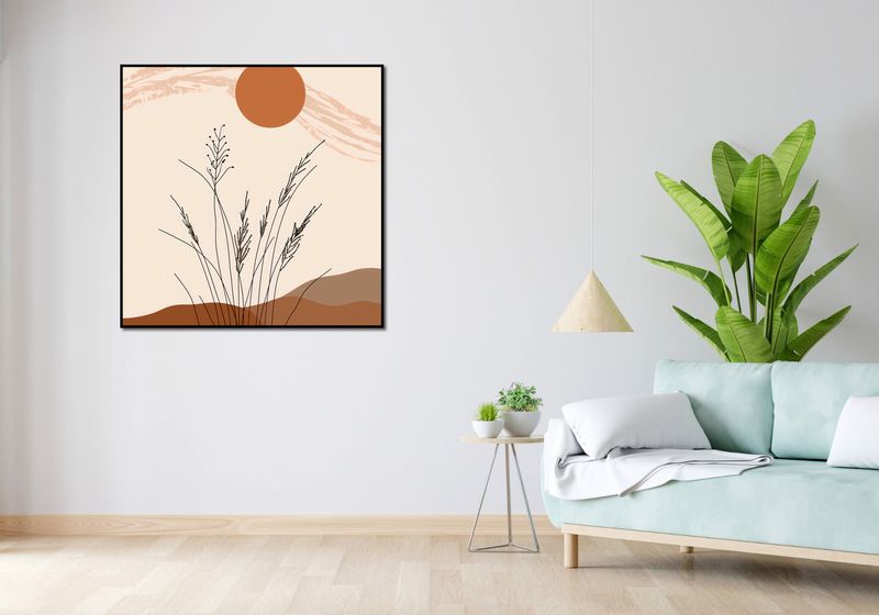 Plakat 100x100cm Złote Źdźbła zdjęcie 4