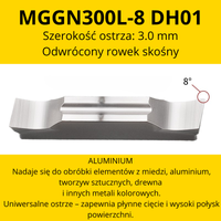 Płytka MGGN Rozmiar: MGGN300L-8-JM DH01