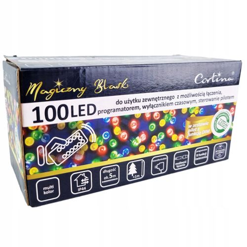 LAMPKI CHOINKOWE 100 LED TIMER STEROWANIE PILOTEM na Arena.pl