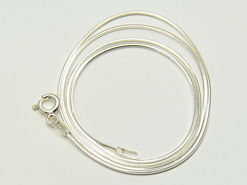 Srebrny Łańcuszek Srebro 925 Mocna Żmijka Żyłka Linka 45 cm Woreczek na Arena.pl