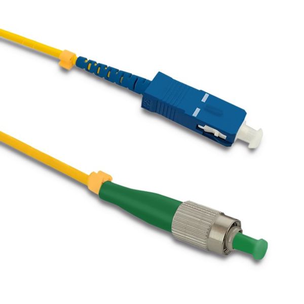 Qoltec Patchcord światłowodowy FC/APC - SC/UPC | Singlemode | 9/125 | G652D | Simplex | 15m zdjęcie 1
