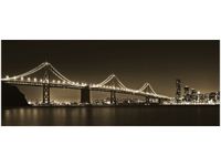 100X40CM MOST NOCĄ TANEL TEEMUSK OBRAZ DREWNO