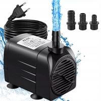 Mocna Pompa 2000L/h DO oczka WODNEGO FONTANNA KASKADA + 3 Końcówki