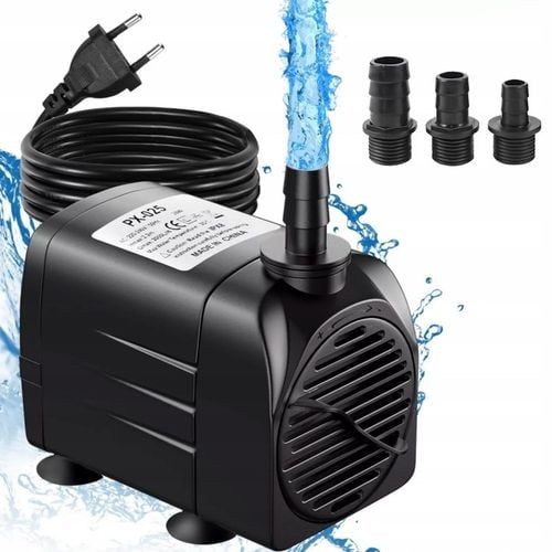 Mocna Pompa 2000L/h DO oczka WODNEGO FONTANNA KASKADA + 3 Końcówki na Arena.pl