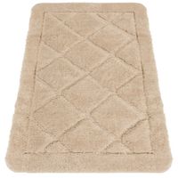 DYWANIK ŁAZIENKOWY ANTYPOŚLIZGOWY DUŻY MIĘKKI CHŁONNY DO PRANIA 50x80CM BEŻ