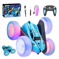 SAMOCHODY ZDALNIE STEROWANE Z ŚWIATŁAMI NA KOŁACH SAMOCHODY RC 4WD, plastik