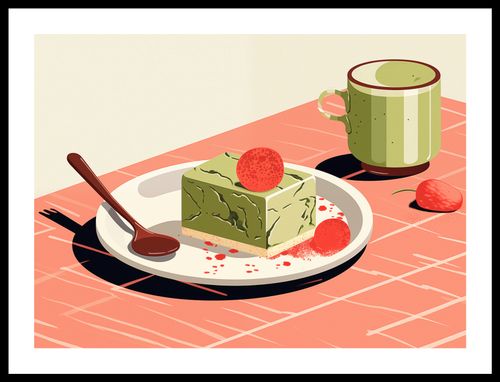 Plakat 55x40cm Deser Matcha na Arena.pl