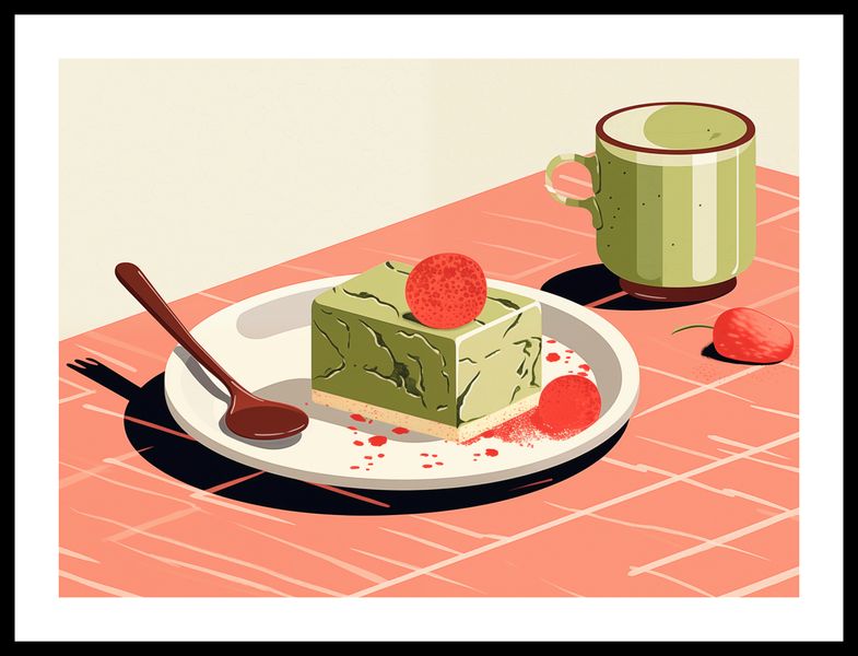 Plakat 55x40cm Deser Matcha zdjęcie 3