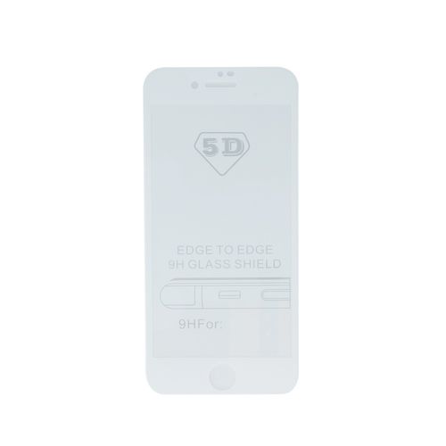 Szkło hartowane 5D do iPhone 6 / 6s biała ramka na Arena.pl
