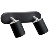 Kinkiet LAMPA reflektorki EYE SPOT 6020 Nowodvorski metalowa OPRAWA ścienna regulowana czarne