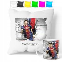 ZESTAW: KUBEK + POSZEWKA - LIONEL MESSI - PREZENT WIELE WZORÓW + IMIĘ