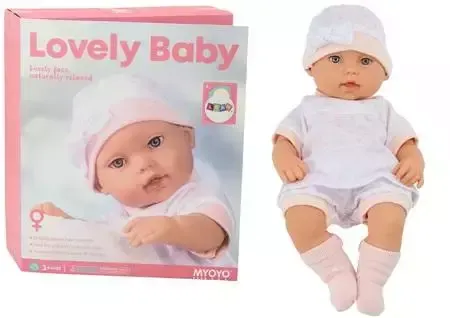 Lalka bobas w białej piżamce zdjęcie 1