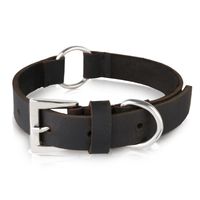 obroża dla psa ze skóry naturalnej brązowa rozmiar s/m petsome 20p02s