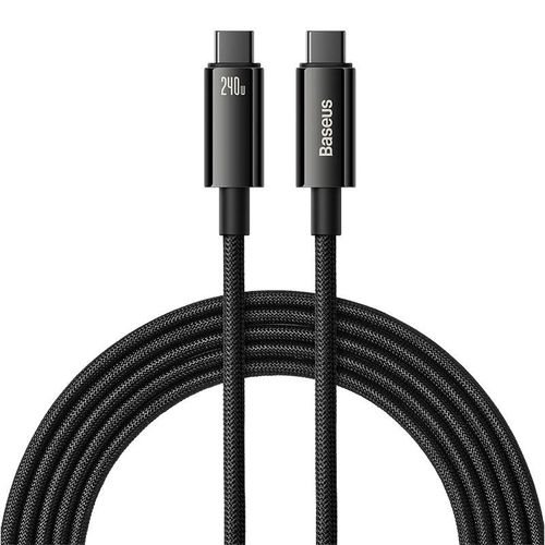 kabel usb-c do usb-c baseus tungsten gold 240w 3m (czarny) na Arena.pl