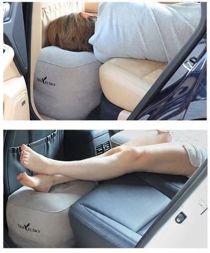 Dmuchany podnóżek podróżny regulowana wysokość PS na Arena.pl