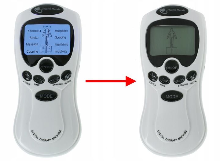 ELEKTROSTYMULATOR MIĘŚNI I NERWÓW TENS EMS ZESTAW ELEKTRODY PADY 2 KANAŁY zdjęcie 14