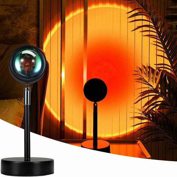LAMPKA LED PROJEKTOR ZACHÓD SŁOŃCA TĘCZA PREZENT zdjęcie 9