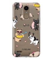 Lg K11 / K10 2018 | clear | etui na telefon guma silikon wzory + szkło