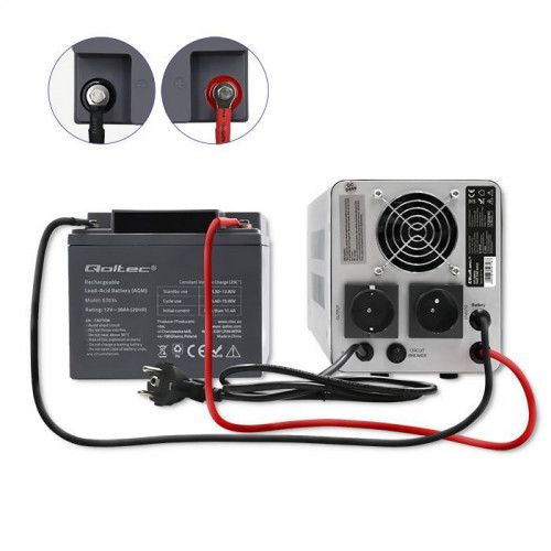 ZASILACZ UPS QOLTEC 800VA SINUS 12V 230V AVR LED na Arena.pl