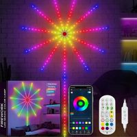 Lampa LED Fajerwerki 100 cm USB Wielokolorowa Pilot Aplikacja Muzyka