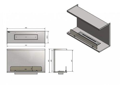 Biokominek Infire INSIDE C800 Vers2 na Arena.pl