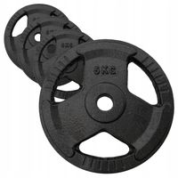 Obciążenie żeliwne 4x5kg talerz 28mm zestaw 20kg