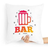 Poduszka Prezent Dla Barmana Bar Z Nadrukiem Ze Zdjęciem