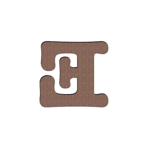 Litera dekoracyjna z MDF-u do sublimacji 10 cm E zdjęcie 2