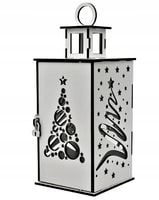 Boże Narodzenie Lampion Dekoracyjny Świąteczny wzór CHOINKA