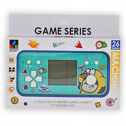 ELEKTRONICZNA GRA RETRO PRZENOŚNA MINI KONSOLA TETRIS DLA DZIECI NA BATERIE na Arena.pl