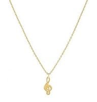 celebrytka z kluczem wiolinowym (c14630au)