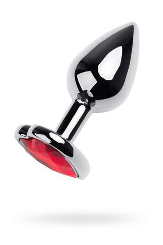silver anal plug with pink gem heart-shaped na Arena.pl