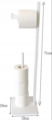 Stojak Bambusowy Łazienkowy WC papier toaletowy WH na Arena.pl