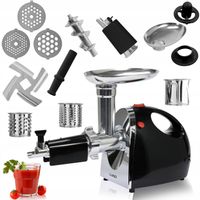 LUND ELEKTRYCZNA MASZYNKA DO MIELENIA MIĘSA 1200W 5 W 1 DYSZA DO KIEŁBASY