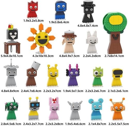 20Pcs Sprunki Game Building Blocks 5cm Incredibox zestaw konstrukcyjny na Arena.pl