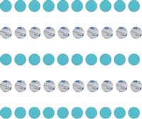 Opakowanie 50 szt. samoprzylepnych metalowych płytek do figurek