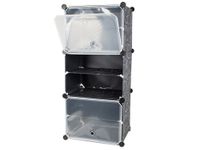 NOWOCZESNA SZAFKA NA BUTY MODUŁY REGAŁ 6 PÓŁEK SKŁADANA LEKKA