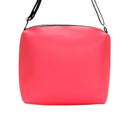 Torebka Na Ramię z Motywem Liści i Różową Ekoskórą – Handmade na Arena.pl