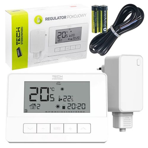 STEROWNIK REGULATOR TERMOSTAT POKOJOWY T-4.2 BEZPRZEWODOWY TYGODNIOWY TECH na Arena.pl