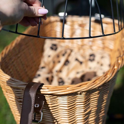 KOSZ ROWEROWY WIKLINOWY NA BAGAŻNIK TRANSPORTER TYLNY KOSZYK DLA PODUSZKA na Arena.pl