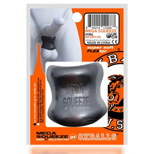 oxballs mega squeeze ergofit pierścień intymny srebrny 6x5cm na Arena.pl