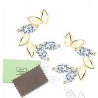 KOLCZYKI SREBRNE WKRĘTKI SZTYFTY KOLCZYKI SREBRO POZŁACANE ORYGINALNE