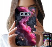 ETUI DO SAMSUNG GALAXY S10E - RÓŻOWY MARMUREK PLECKI, MODNE WZORY