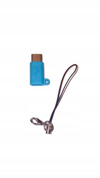 Przejściówka adapter micro usb typ c blue huawei zdjęcie 1