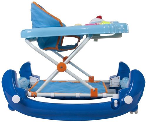 Chodzik kołyska miś - niebieski na Arena.pl