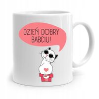 Kubek Dla Babci Na Urodziny Dzień Dobry Babciu Z Nadrukiem Ze Zdjęciem